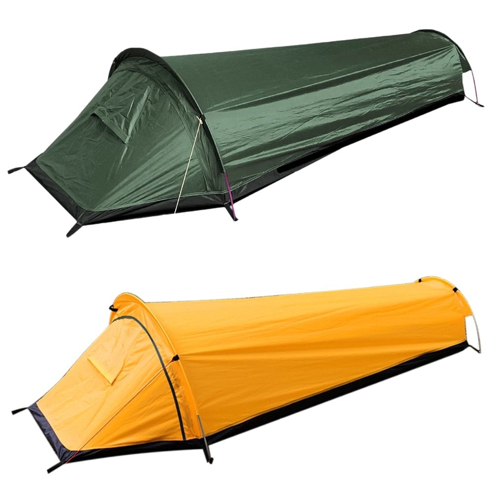 Single person outlet tent lightweight