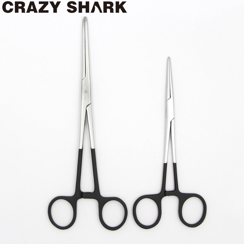 Crazy Shark 6.5''/8.5''Stainless Steel Fly Fishing Forceps Hook Remove