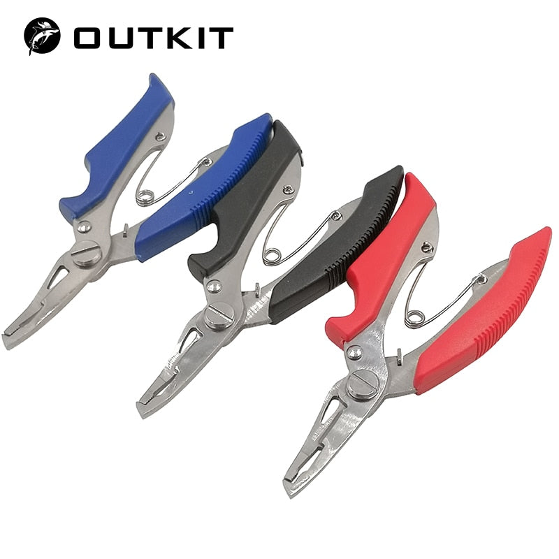 Fishing Pliers Scissors Line Cutter Remove Hook Tackle Stainless Steel Tool