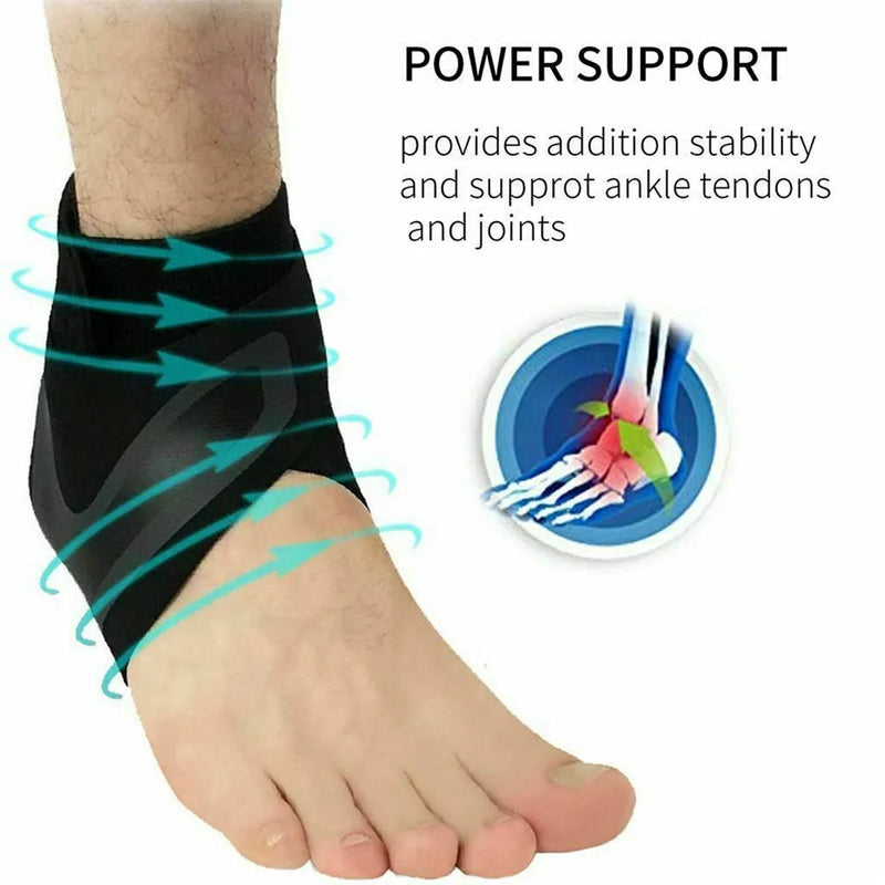 Ankle Brace Support Compression Sleeve – Elastic Plantar Fasciitis Pain Relief Foot Bandage