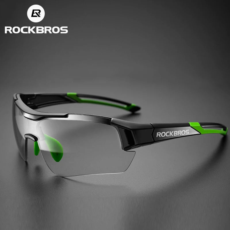 ROCKBROS Photochromic Cycling Sunglasses, UV400 Protection MTB Road Bicycle Goggles for Men & Women