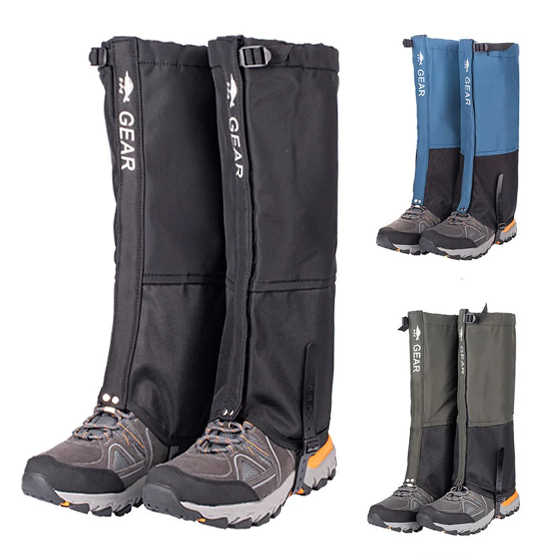 Waterproof Hiking Leg Gaiters | Nylon Snow Foot Cover for Climbing, Skiing & Winter Travel