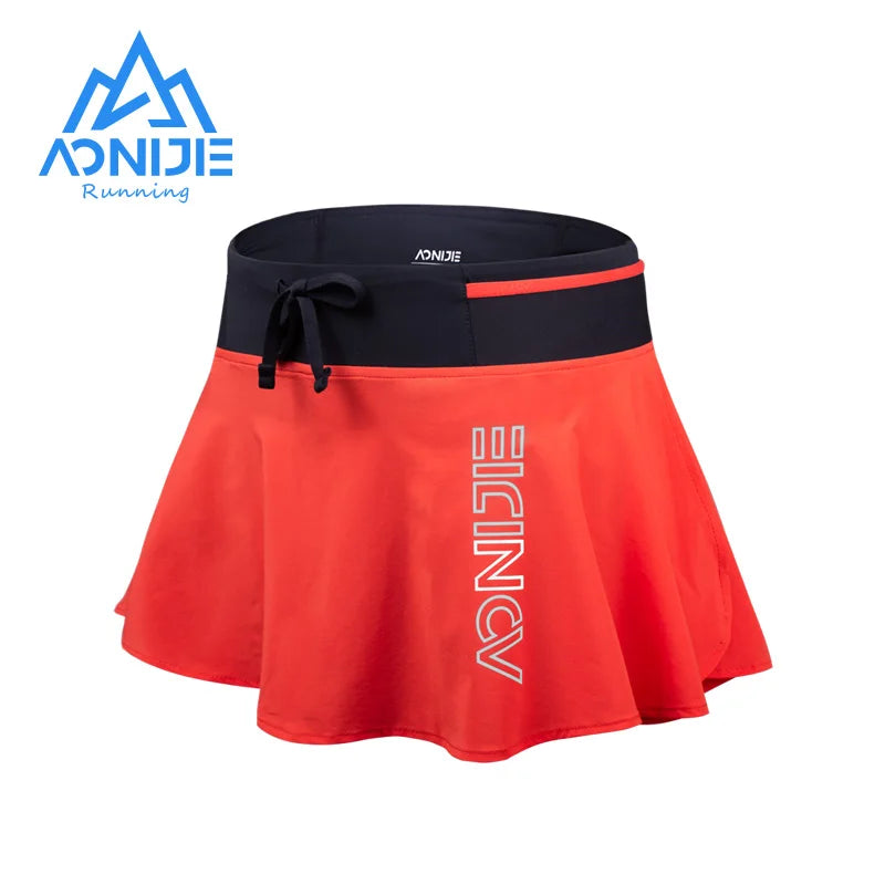 AONIJIE F5104 Women’s Quick-Dry Sports Skirt with Lining and Hidden Pocket | Running, Tennis, Gym