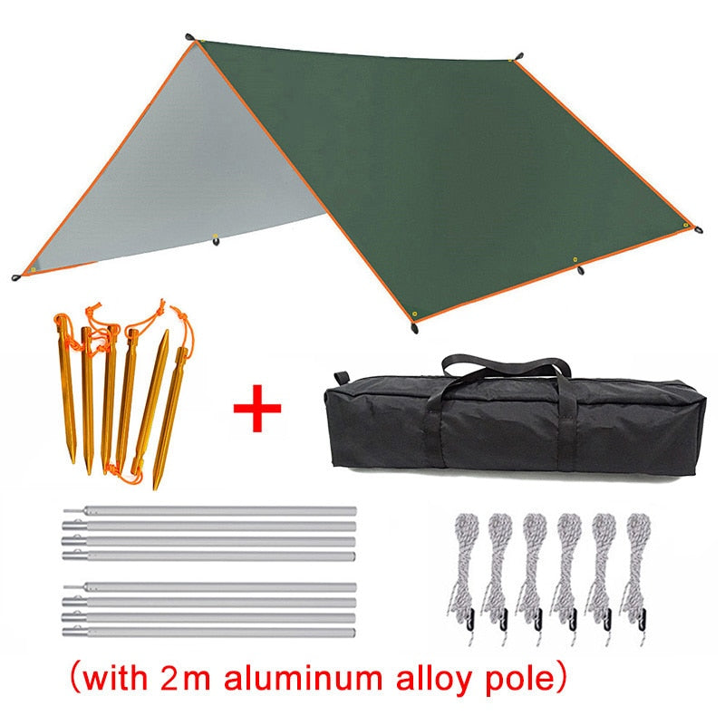 Awning Waterproof Tarp Tent Outdoor Camping Sun Shelter Canopy Sunshade