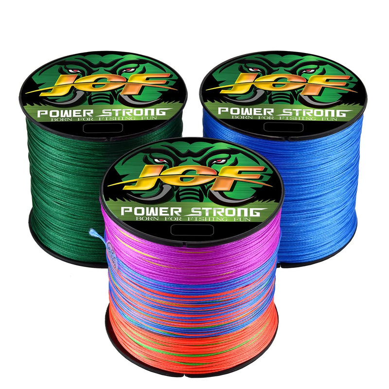 Braided Fishing Line Multifilament Carp Fly 4 Strand 300M 500M 1000M Spinning Extreme PE Strong