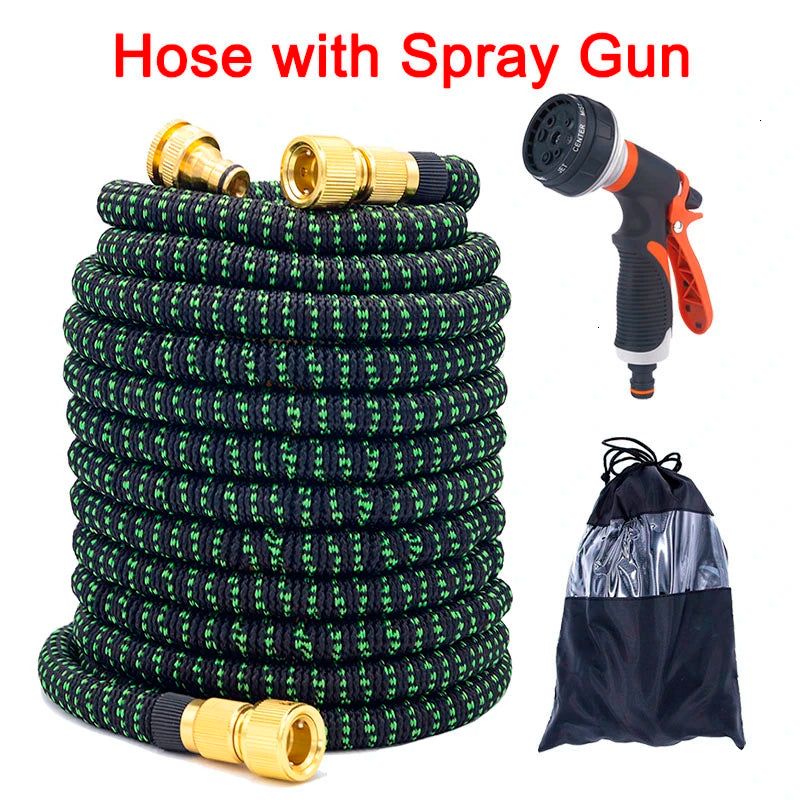 Expandable Magic Garden Hose | Flexible Water Hose with 8 Spray Modes & Spray Gun