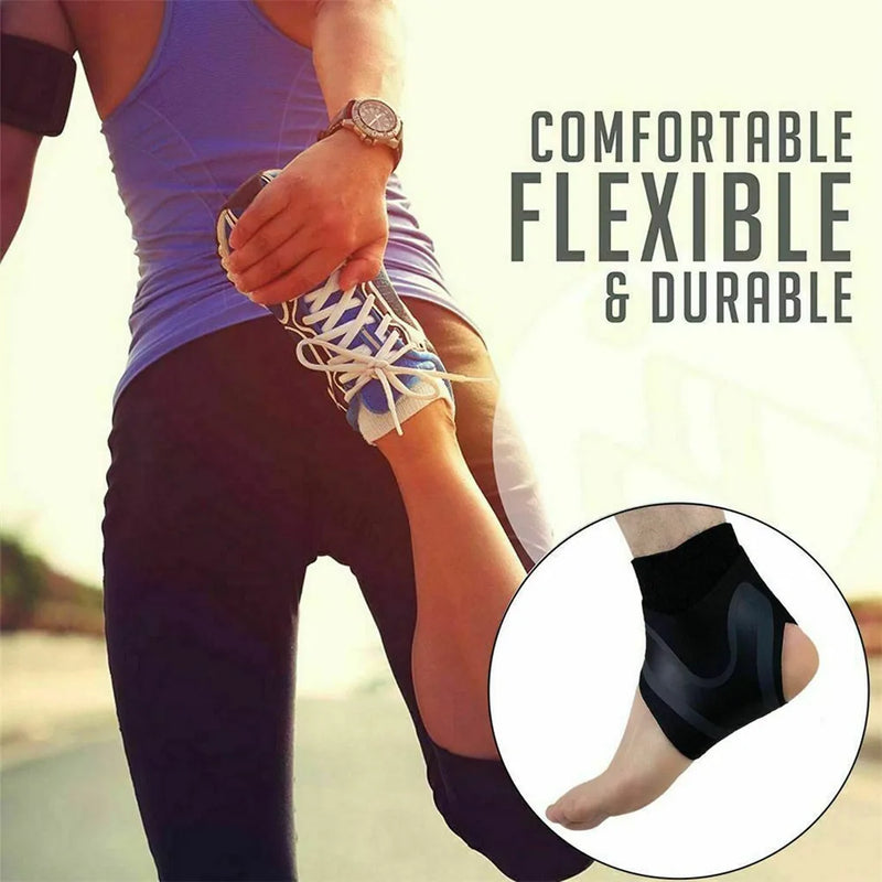 Ankle Brace Support Compression Sleeve – Elastic Plantar Fasciitis Pain Relief Foot Bandage