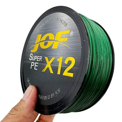 JOF X9/X12 300-500M Braided Line 9/12 Strands MultiColor Multifilament Saltwater PE Line 20-80LB