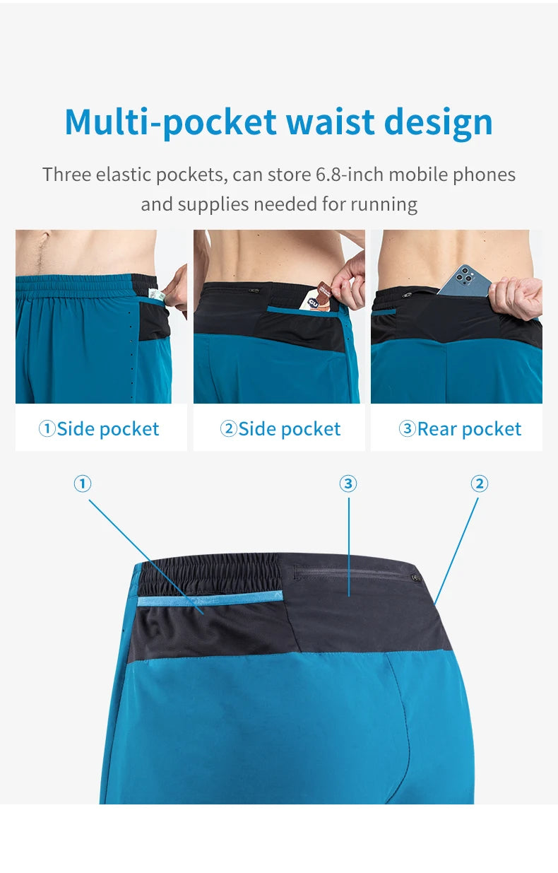 AONIJIE F5101 Men’s Quick-Dry Sports Shorts | Lightweight Elastic Waist Shorts for Gym & Running