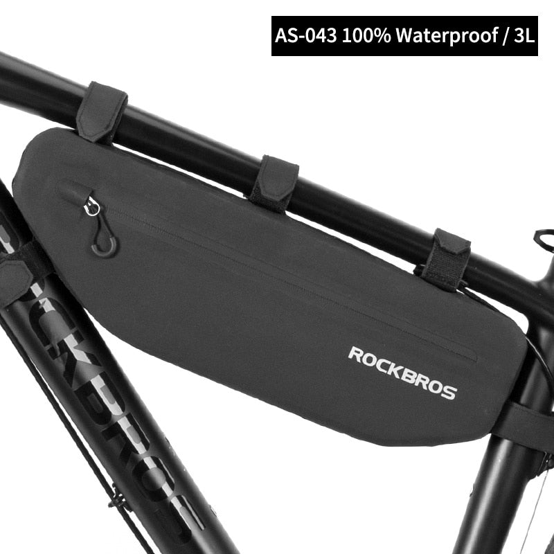 Rainproof Bike Bag Large Capacity MTB Road Frame Bag Triangle Pouch Waterproof Caulking