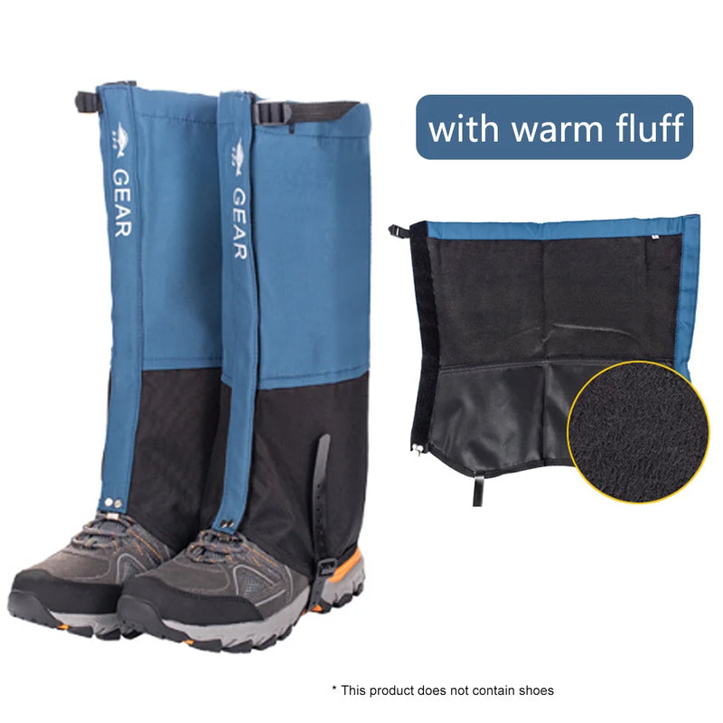 Waterproof Hiking Leg Gaiters | Nylon Snow Foot Cover for Climbing, Skiing & Winter Travel