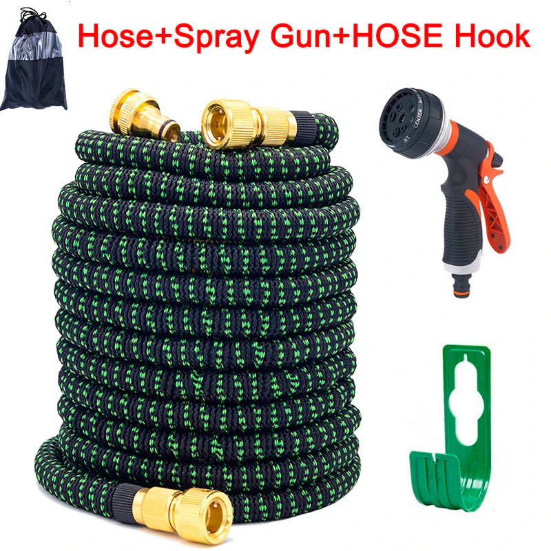 Expandable Magic Garden Hose | Flexible Water Hose with 8 Spray Modes & Spray Gun