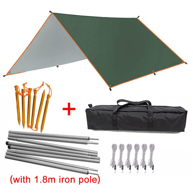 Awning Waterproof Tarp Tent Outdoor Camping Sun Shelter Canopy Sunshade