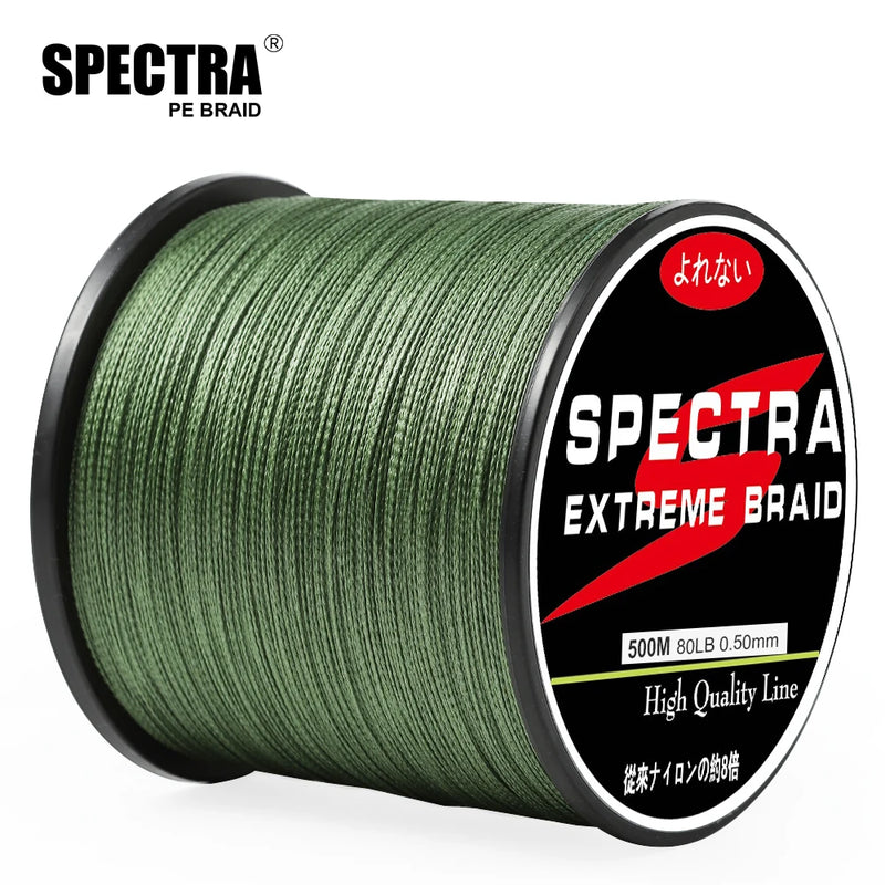 Super Strong Multifilament PE Braided Fishing Line 300m/500m/1000m 10-80LB Anti-Abrasion FISH LINE