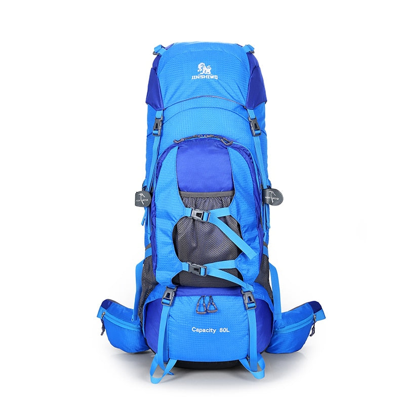 80L Camping Hiking Backpacks Big Outdoor Bag Backpack Nylon superlight Sport Travel Bag Aluminum