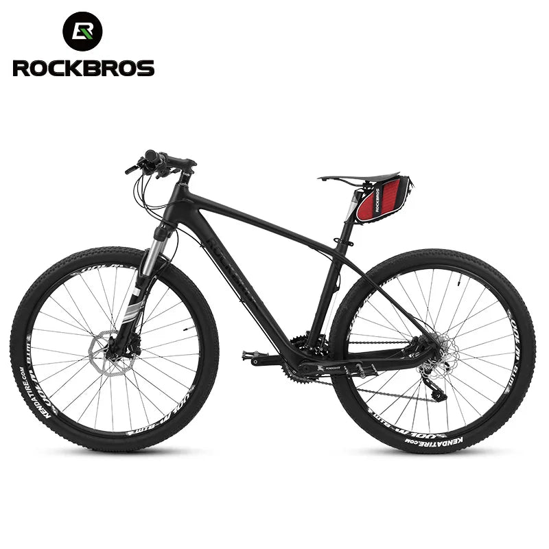 ROCKBROS 3D Shell Rainproof Reflective Saddle Bag – Shockproof Rear Seatpost Bike Bag