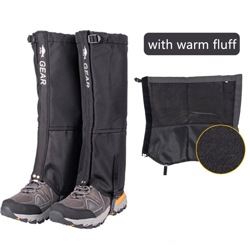 Waterproof Hiking Leg Gaiters | Nylon Snow Foot Cover for Climbing, Skiing & Winter Travel