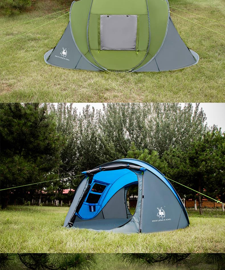 Large Throw Tent Outdoor 4-5-6 Persons Automatic Speed Open Throwing Pop Up Windproof/Waterproof