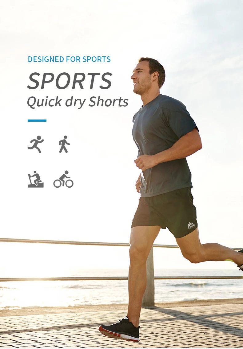 AONIJIE F5101 Men’s Quick-Dry Sports Shorts | Lightweight Elastic Waist Shorts for Gym & Running