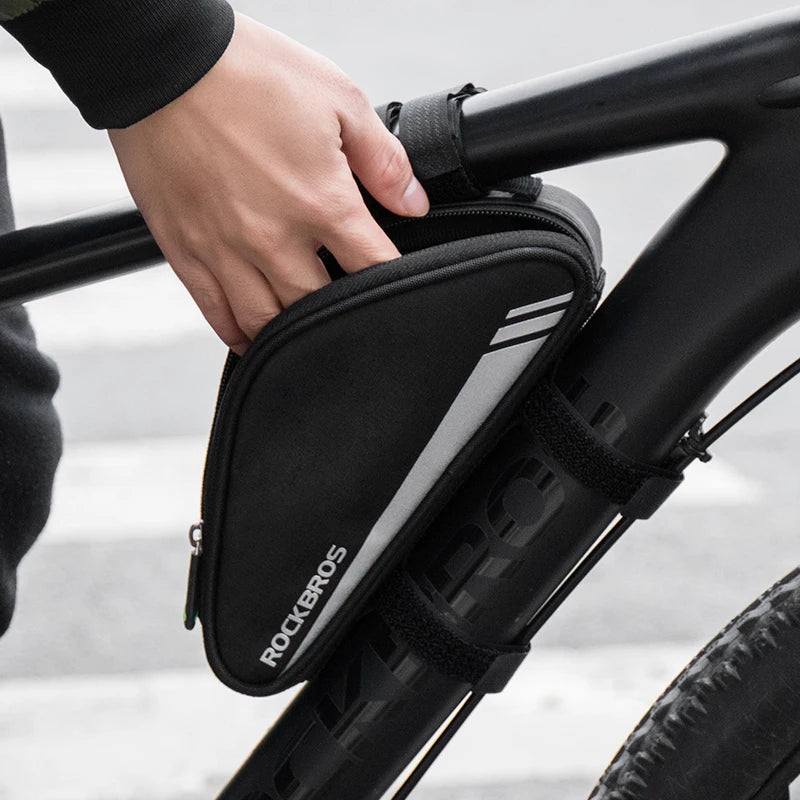 ROCKBROS Triangle Beam Bag - Compact and Reflective Bike Accessory