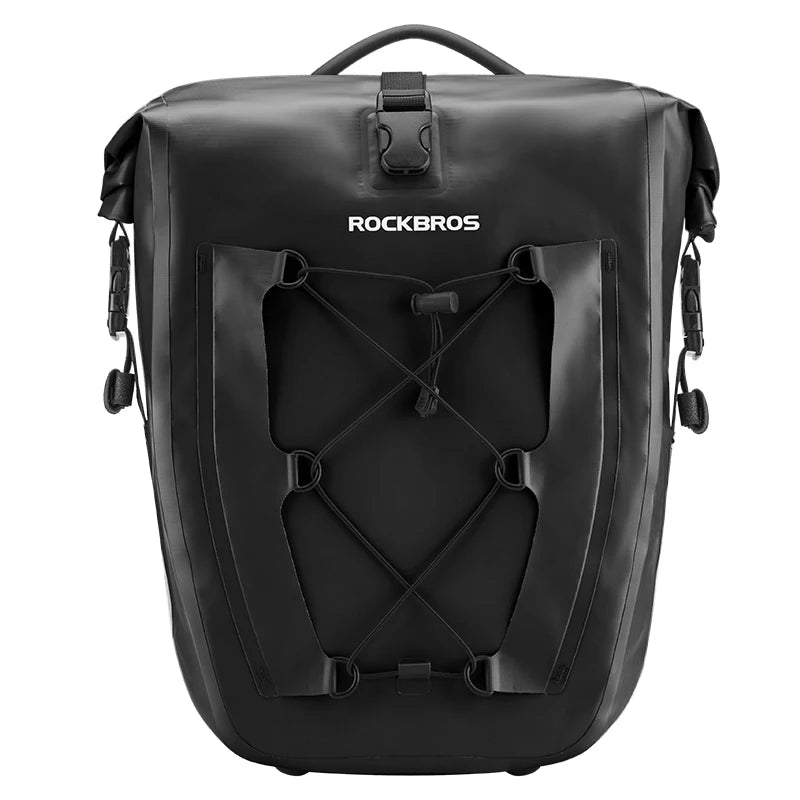 ROCKBROS 25L Waterproof Bike Bag - Durable Rear Rack Pannier for Travel, Cycling, and Daily Commutes