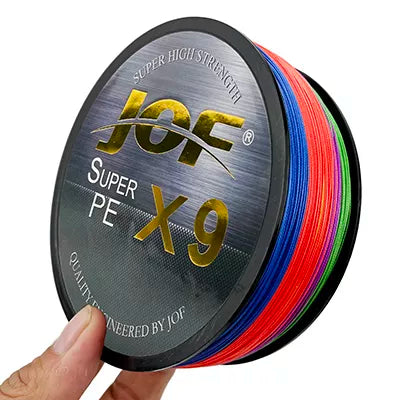 JOF X9/X12 300-500M Braided Line 9/12 Strands MultiColor Multifilament Saltwater PE Line 20-80LB