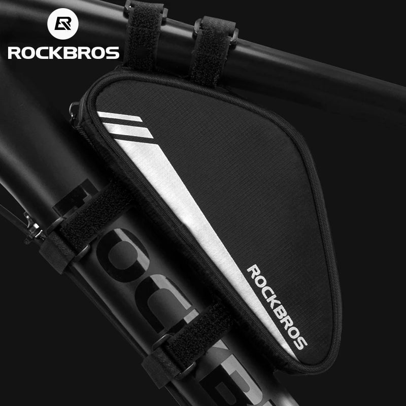 ROCKBROS Triangle Beam Bag - Compact and Reflective Bike Accessory