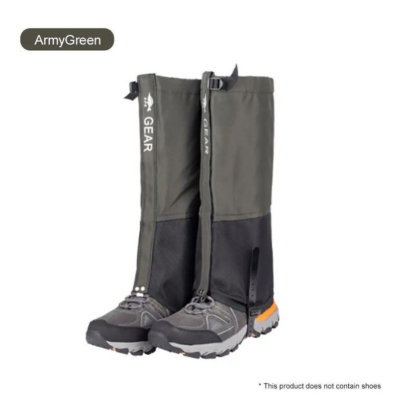 Waterproof Hiking Leg Gaiters | Nylon Snow Foot Cover for Climbing, Skiing & Winter Travel