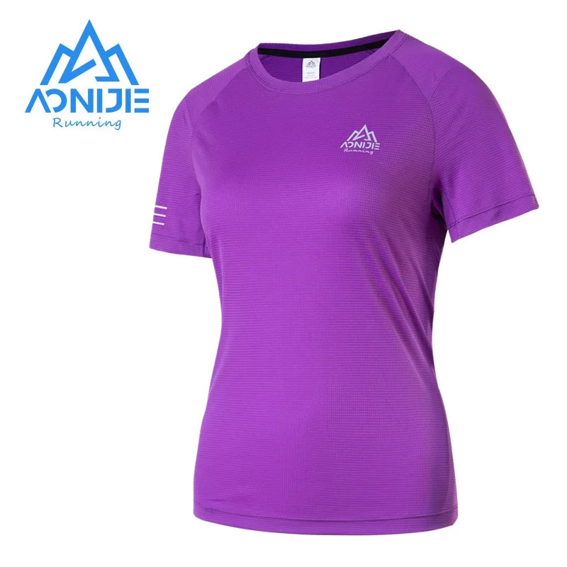 AONIJIE FW5135 Women’s Quick-Dry Sports T-Shirt | Lightweight Short Sleeve Top for Running & Gym