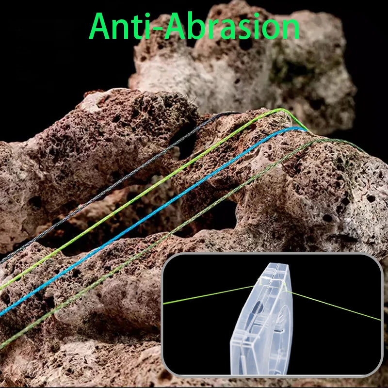 Super Strong Multifilament PE Braided Fishing Line 300m/500m/1000m 10-80LB Anti-Abrasion FISH LINE
