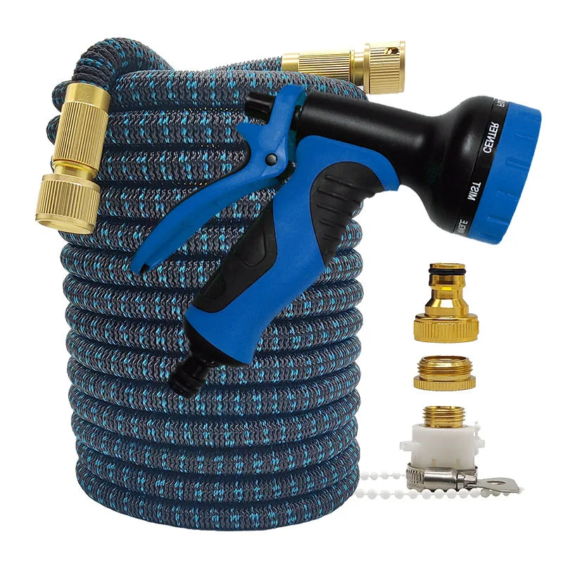 Expandable High-Pressure Garden Hose | 25-100FT Flexible Magic Hose for Irrigation & Car Washing