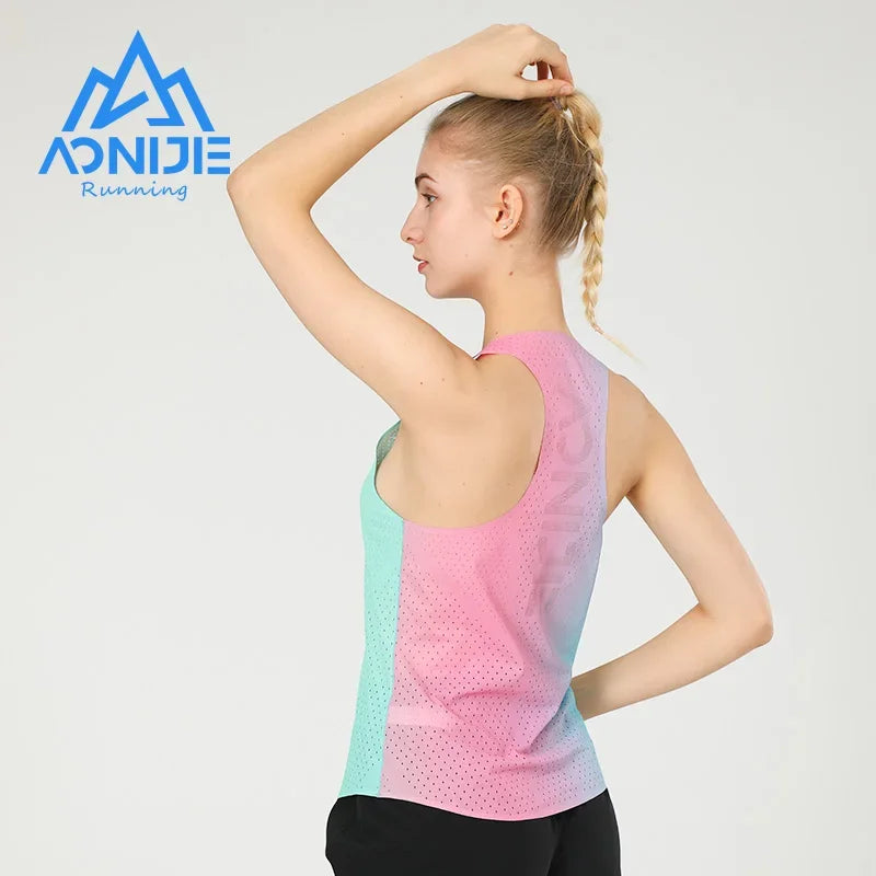 AONIJIE FW5156 Women’s Lightweight Quick-Dry Racerback Vest | Summer Running & Fitness