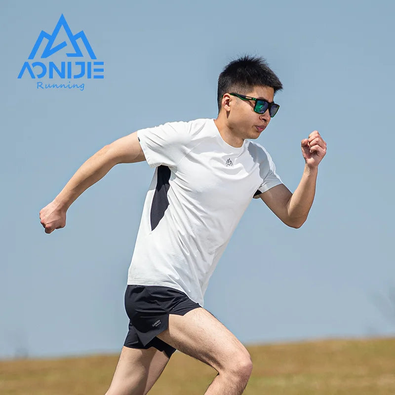 AONIJIE FM5157 Men’s Quick-Dry Running T-Shirt | Breathable Short Sleeve Gym Tee for Summer