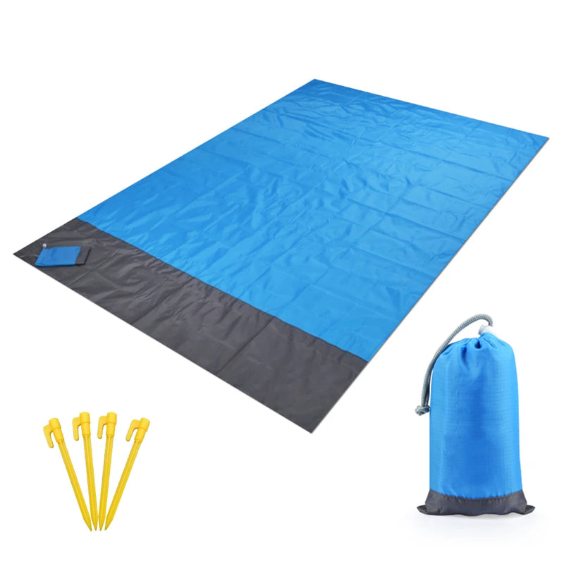 Waterproof Outdoor Beach Blanket: Portable Picnic Mat, Tent Tarp, and Sun Shade