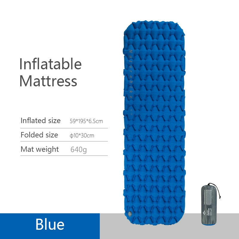 Naturehike Nylon TPU Sleeping Pad Lightweight Moisture-proof Air Mattress Portable Inflatable