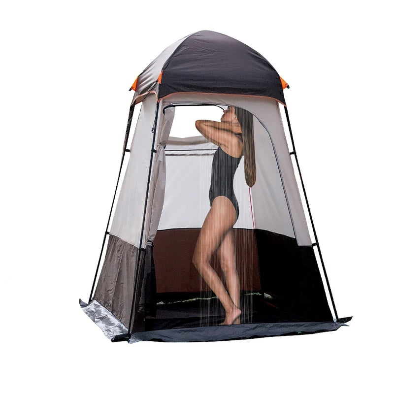 Portable Outdoor Privacy Shower Tent Double-Layer Sun Shelter for Camping & Changing