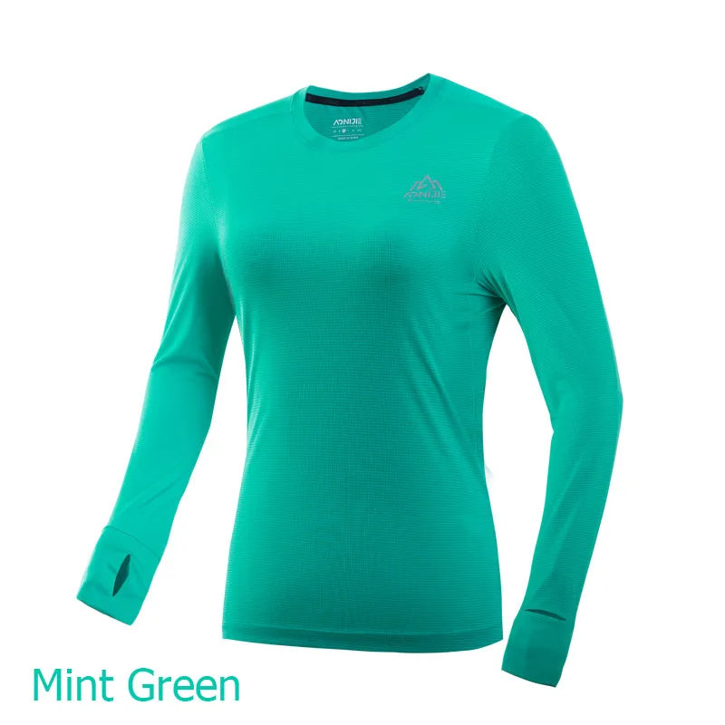 AONIJIE FW5133 Women’s Long-Sleeve Quick-Drying Sports Shirt | Running & Marathon Training Tee