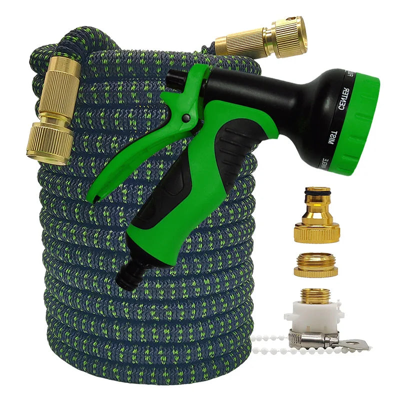 Expandable High-Pressure Garden Hose | 25-100FT Flexible Magic Hose for Irrigation & Car Washing