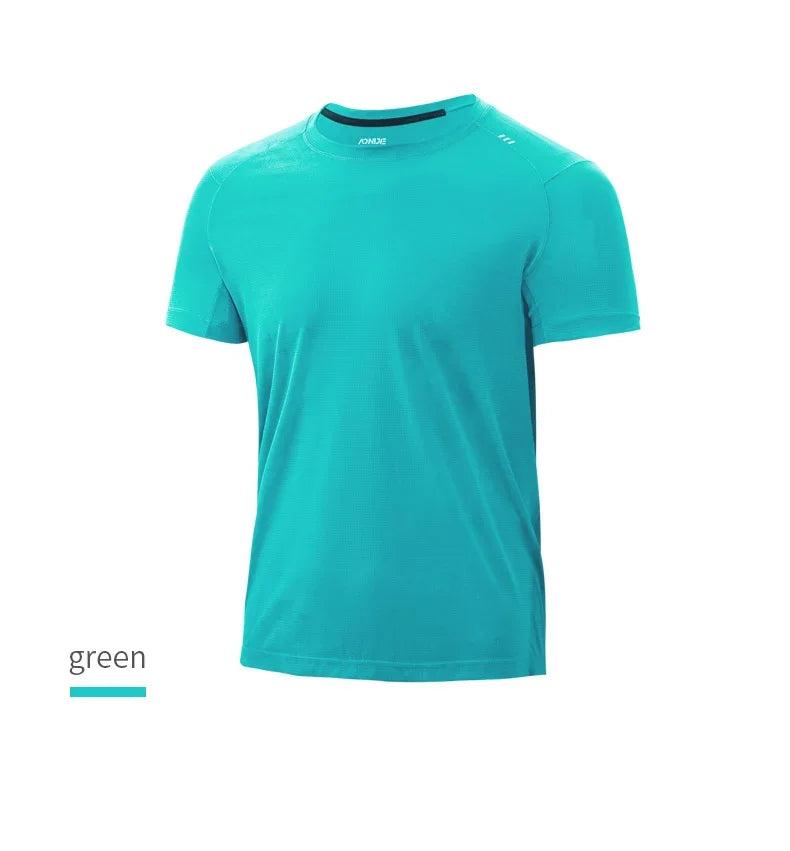 AONIJIE L-FM5125 Men’s Quick-Dry Sports T-Shirt | Breathable Short Sleeve Tee for Running, Outdoor