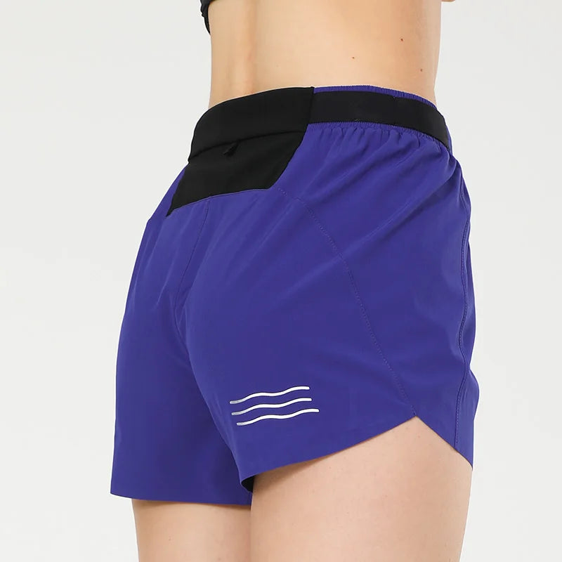 AONIJIE FW5162 Women’s Solid Color Sports Shorts | Elastic Band Hot Pants for Running & Gym