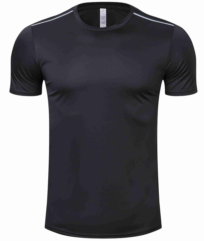 High quality spandex Men Women Kids Running T Shirt Quick Dry Fitness Shirt Training Exercise