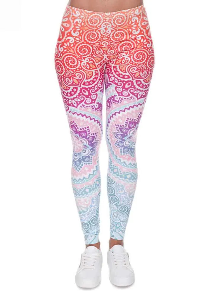 Women Legging Printing Fitness Leggins Fashion Slim Leggings High Waist Leggings Woman Pants