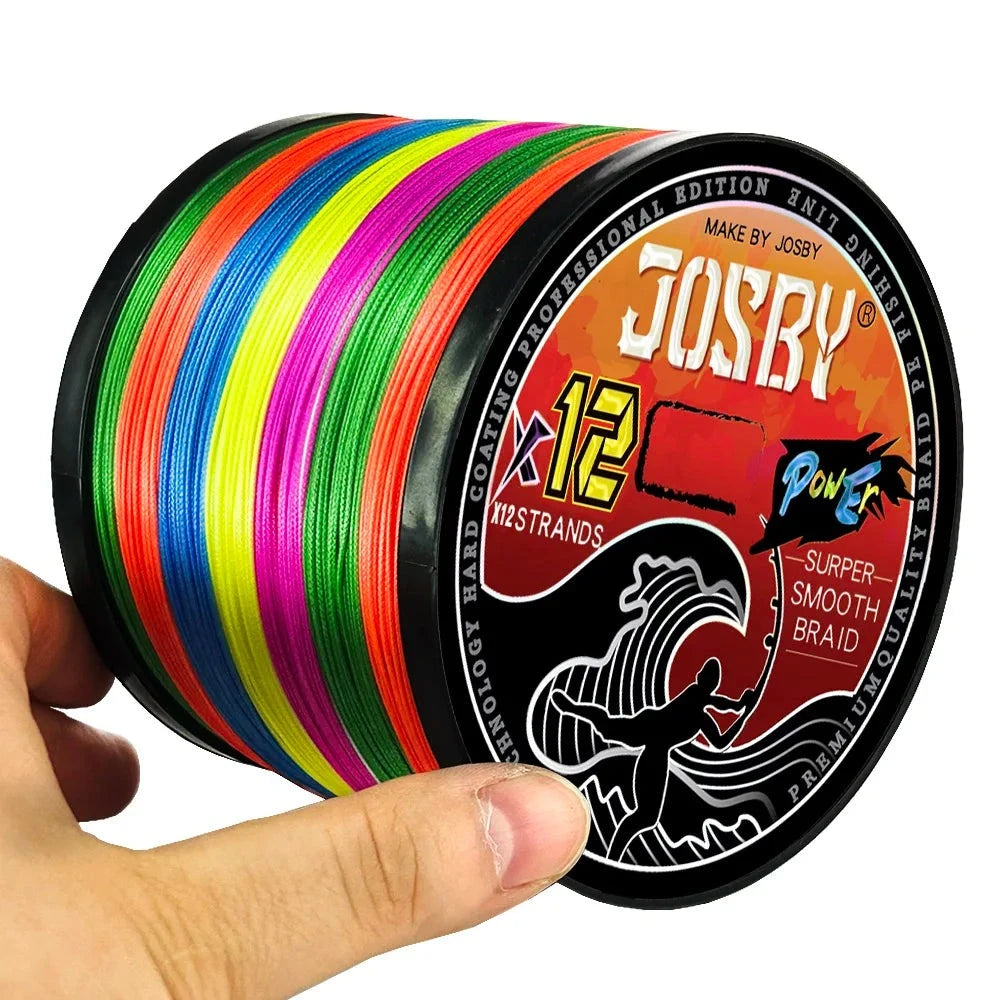 12 Strands Super Strong PE Fishing Line 1000/500/300/100M Multifilament Freshwater Saltwater Carp