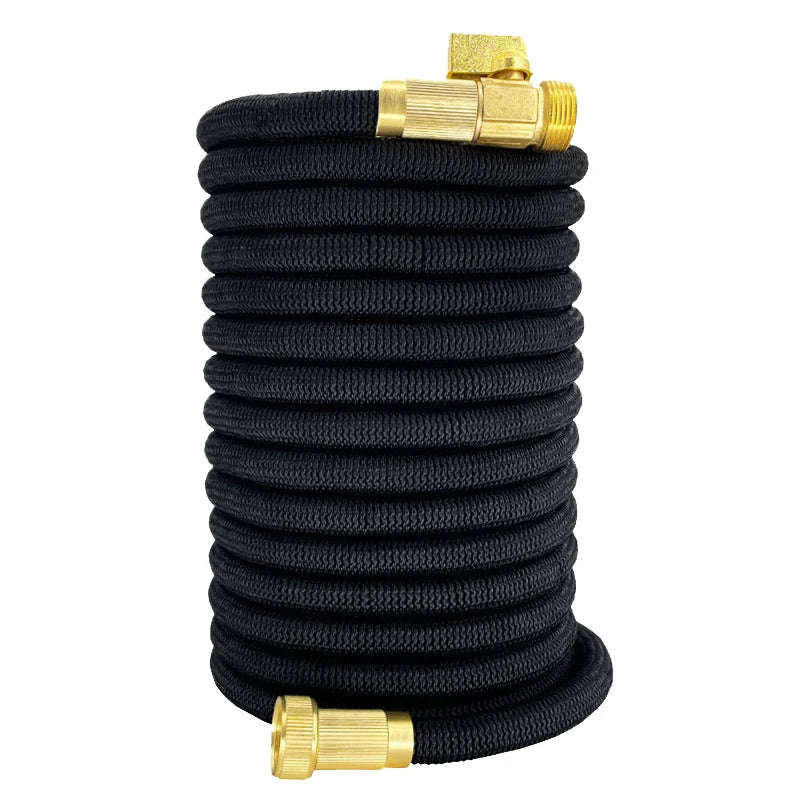 Expandable Garden Water Hose | 25-100FT Flexible High-Pressure Hose for Lawn & Car Washing