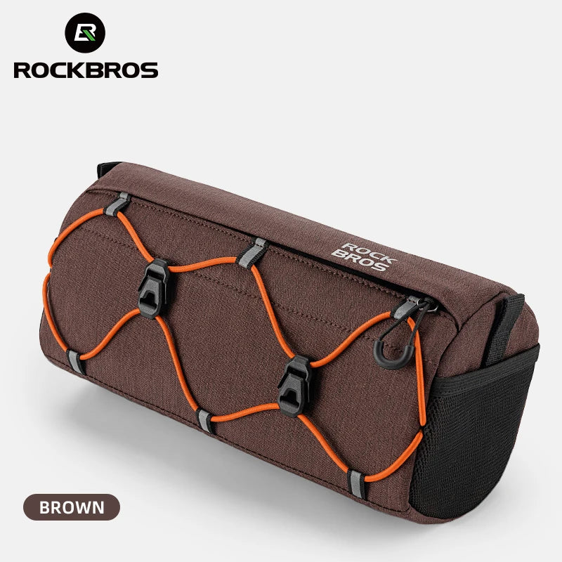 ROCKBROS 2.2L Waterproof Bicycle Front Tube Bag – Handlebar & Shoulder Bag with Reflective Design