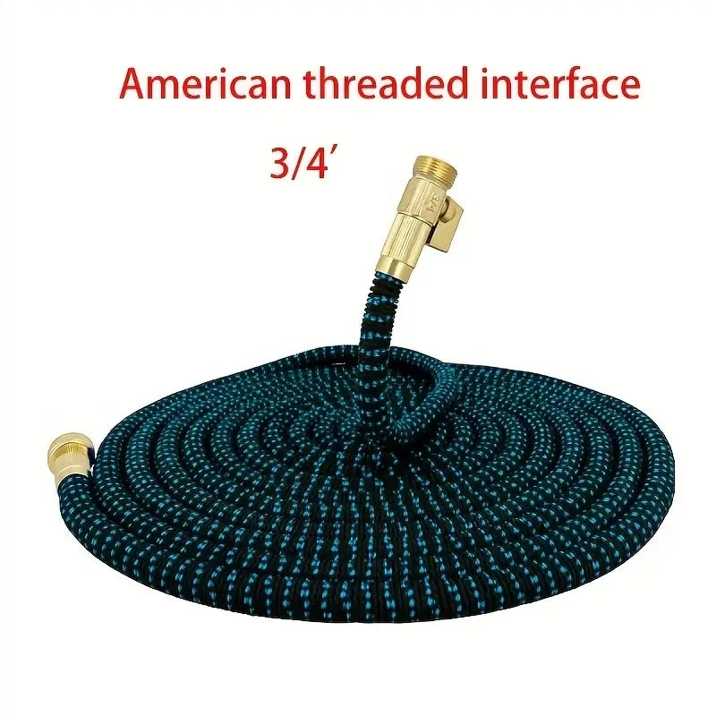 Expandable Magic Garden Hose | No-Kink Water Hose with 3/4" Connector & Sprinkler Head