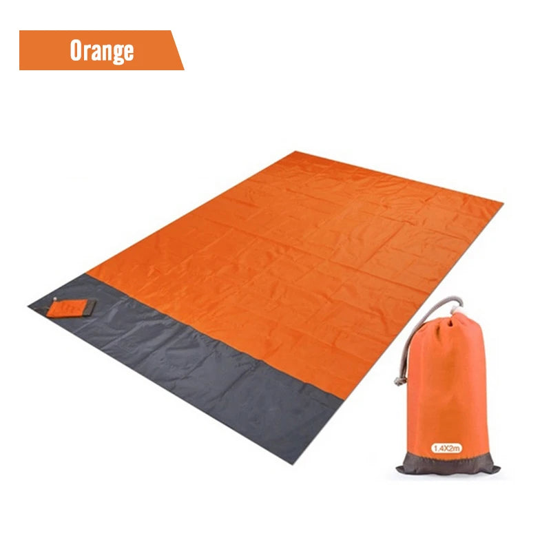 PACOONE Waterproof Beach Blanket: Portable Picnic Mat & Camping Sleeping Pad