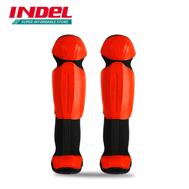 INDEL Garden Knee Pads & Brush Cutting Mask | Protective Gear for Lawn Mower & Brush Cutter