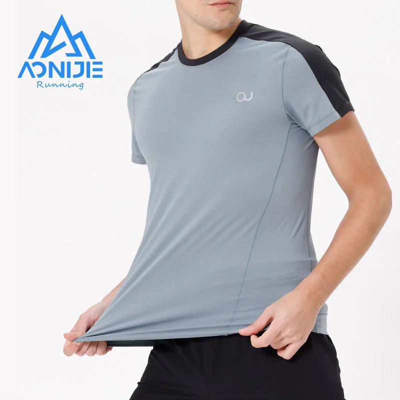 AONIJIE FM5122 Men’s Lightweight Quick-Drying Sports T-Shirt | Short Sleeve Top for Running & Gym