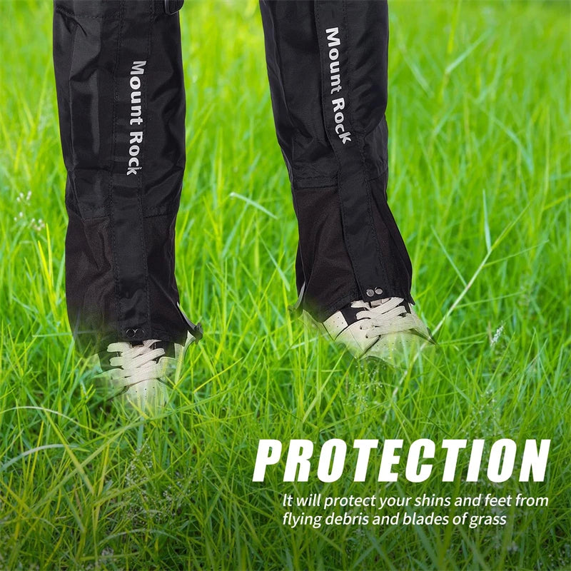 Adjustable Trimmer Brush Leg Gaiters | Snake Bite Protection for Hiking & Outdoor Activities